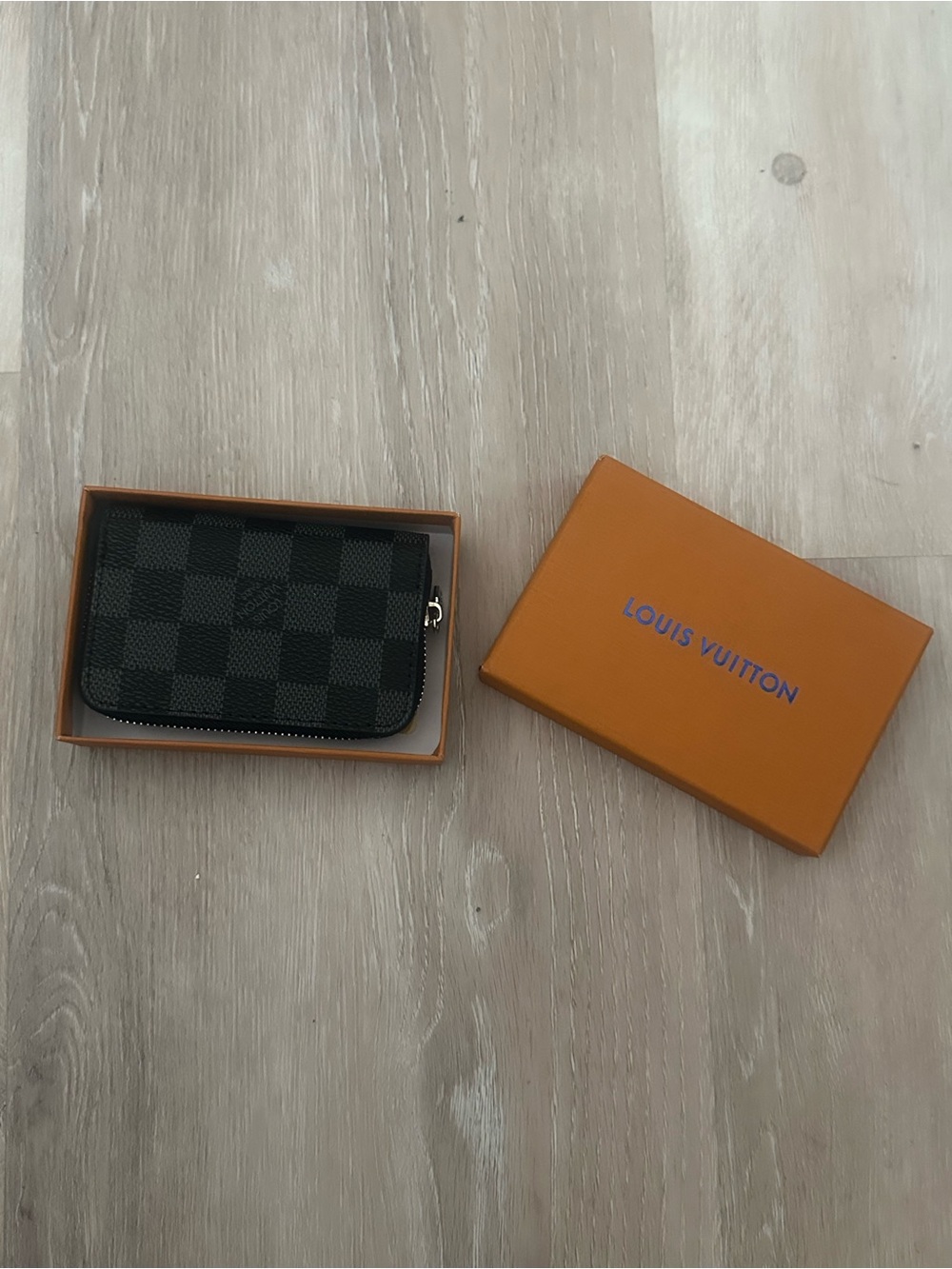 Designers Originals Black Checker Zip Wallet